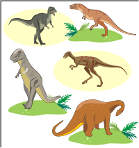 Векторный клипарт - Динозавры