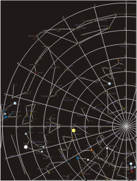 Векторный клипарт - Карта звездного неба