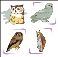 Vector Clip Art - Owls Clipart