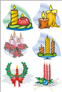 Vector Clip Art - Candles