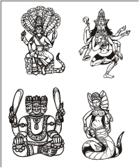 Vector Clip Art - Hindu Vedic Myths