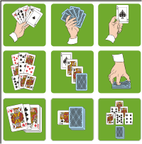 Vector Clip Art - Miscellaneous Playing Card Combinations