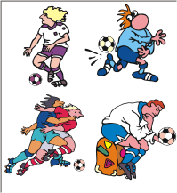 Vector Clip Art - Soccer Cartoons