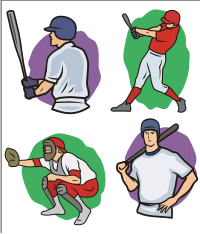 Vector Clip Art - Baseball