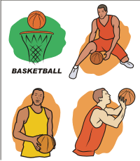 Vector Clip Art - Basketball