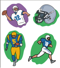 Vector Clip Art - American football