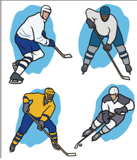 Vector Clip Art - Ice Hockey
