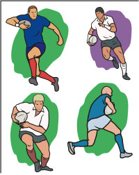 Vector Clip Art - Rugby