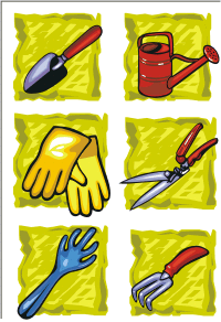 Vector Clip Art - Garden tools