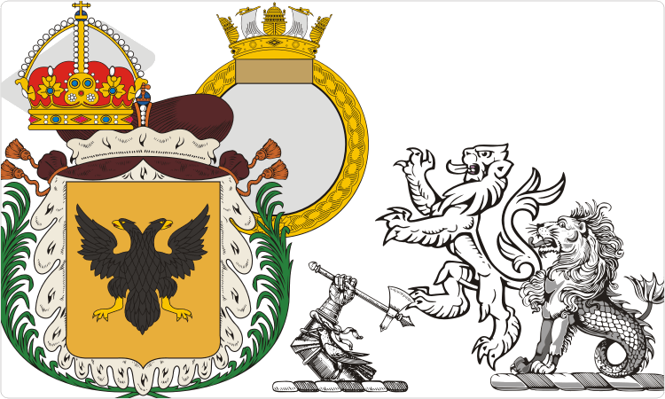 heraldic clipart libraries