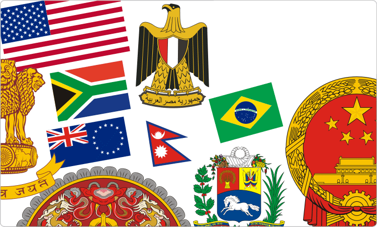 International Non European Civic Heraldry Vector images on CD or