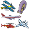 Vector graphics download package: Aircraft Clipart