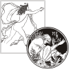 CD с векторным клипартом 'Иллюстрации Обри Бёрдслея'