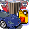 Vector clipart set 'Cars and car spares'