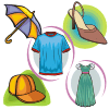 Vector clipart set 'Fashion Clipart: Clothing and Footwear'