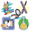 Vector clipart set 'Cosmetics (Make-Up) and Perfumery Clipart'
