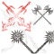 : Crossed Blades Clipart