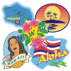 Набор изображений 'Гавайский клипарт'