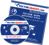 Vector clipart CD 'Vector country maps'