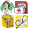Vector graphics download package: Medical clipart and Health care