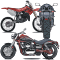 Vector graphics download package: Motorcycles Clipart