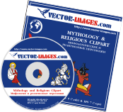 Vector clipart CD 'Religious and mythical clipart'