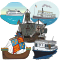 Vector graphics download package: Ships and Boats Clipart