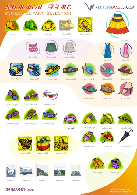 Summer Time Clipart Selection Page 2