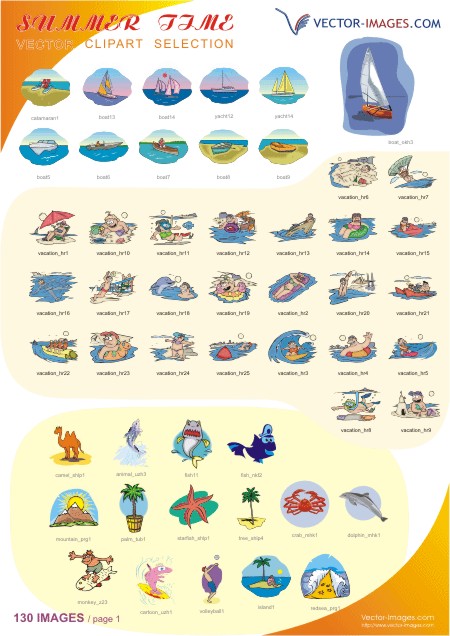 Summer Time Clipart Selection Page 3