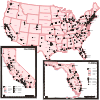 Vector clipart set 'U.S. vector maps'